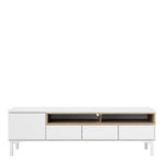 Load image into Gallery viewer, Roomers-9AK TV Stand 3 Drawers 1 Door in White and Oak
