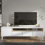 Load image into Gallery viewer, Roomers-9AK TV Stand 3 Drawers 1 Door in White and Oak
