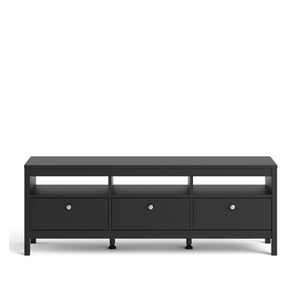 Madrid-668 Tv Stand 3 drawers in White or Black