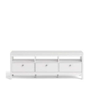 Madrid-668 Tv Stand 3 drawers in White or Black