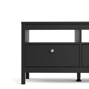 Madrid-668 Tv Stand 3 drawers in White or Black