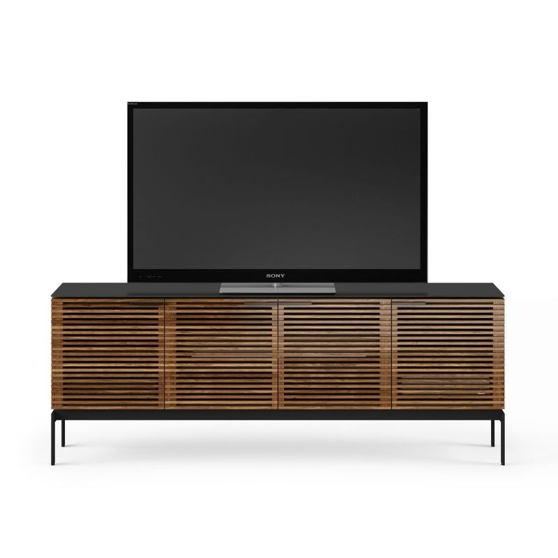 Corridor SV 7129-Slim TV Stand Natural Walnut