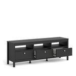 Load image into Gallery viewer, Madrid-668 Tv Stand 3 drawers in White or Black
