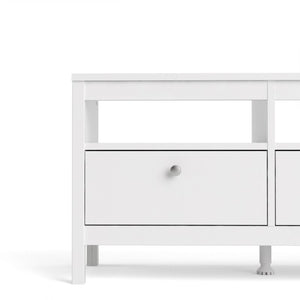 Madrid-668 Tv Stand 3 drawers in White or Black